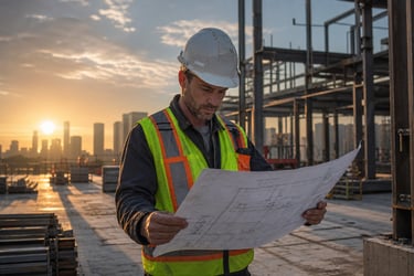 Subcontractor on Construction Site