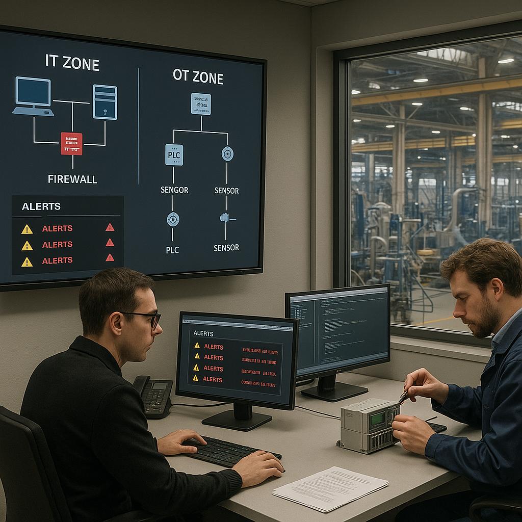 men looking at computers