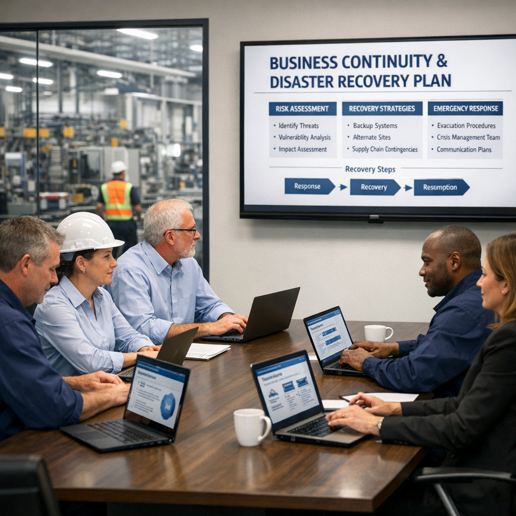 manufacturers sitting around a conference table