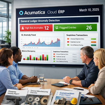 people discussing an interface on general ledger anomaly detection