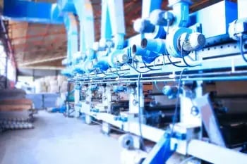 blue industrial equipment