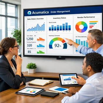 acumatica order management dashboard team discussion