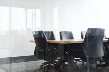 office space with chairs and a desk