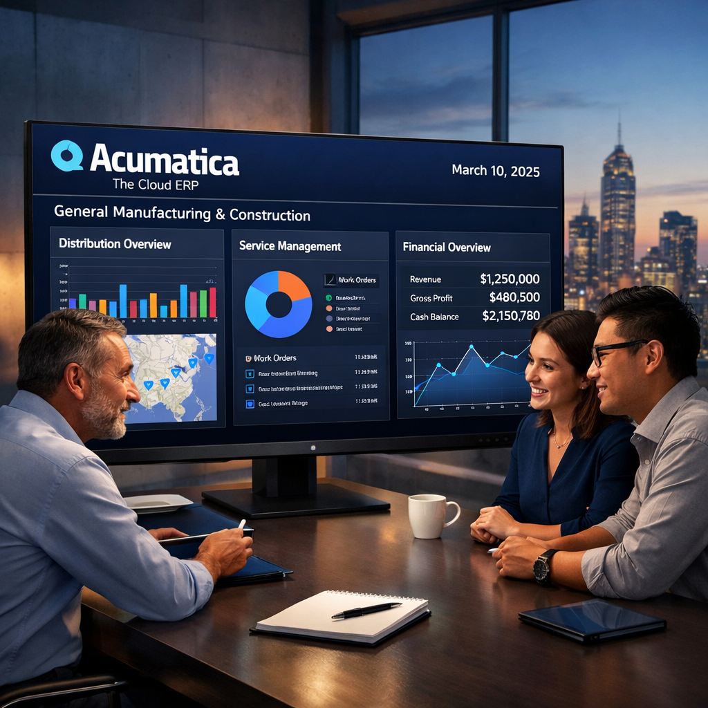 Acumatica Cloud ERP Distribution with Service Management and Financials - Product Video