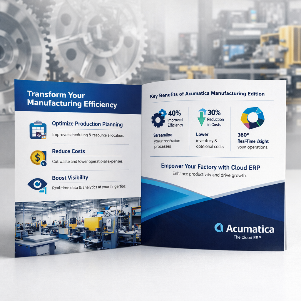 Acumatica Cloud ERP Manufacturing Edition Brochure
