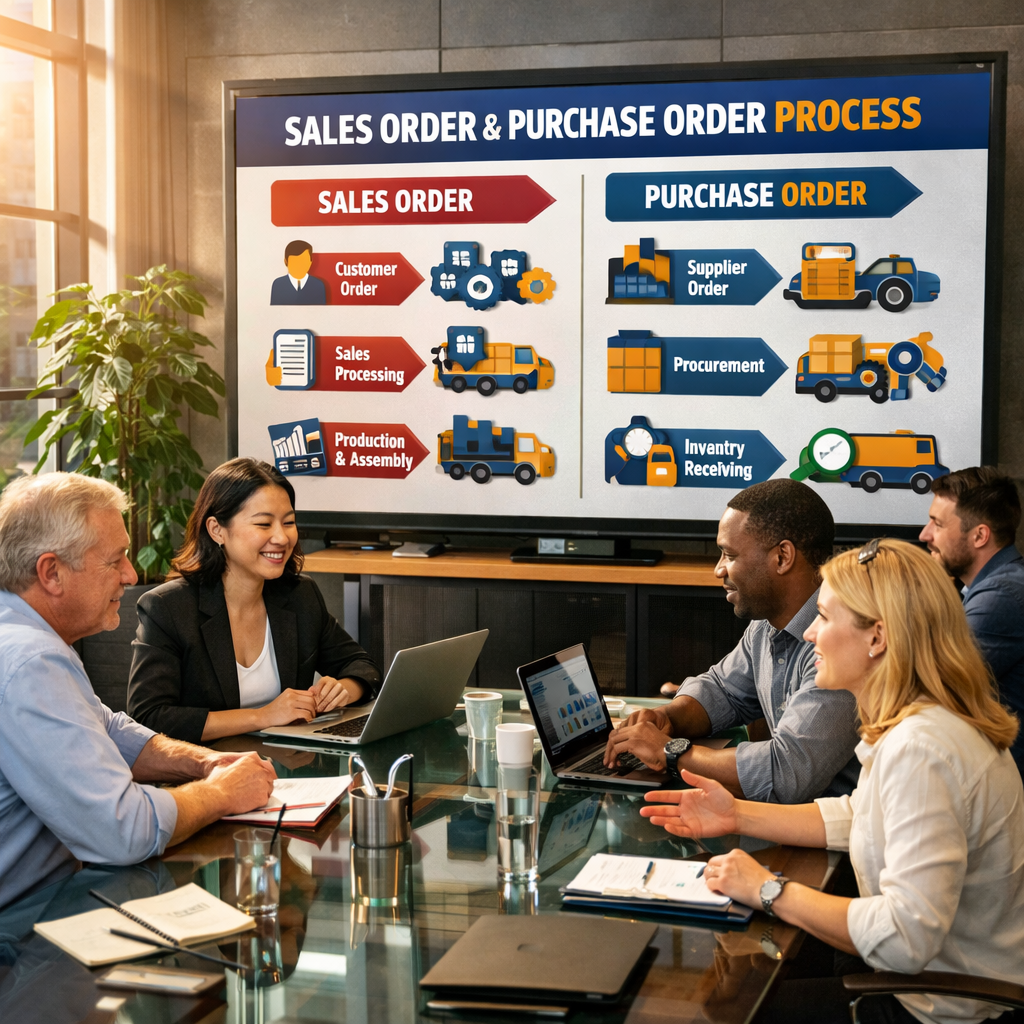 VIDEO: Sales Order Purchase Order and Drop Ship Process Example