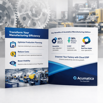 Acumatica Cloud ERP Manufacturing Edition Brochure