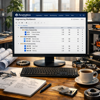 VIDEO - Acumatica Cloud ERP Manufacturing Edition - Engineering Workbench for MultiLevel BOMs