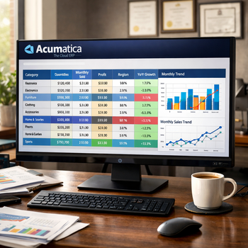 VIDEO - Pivot Table Example in Acumatica Cloud ERP